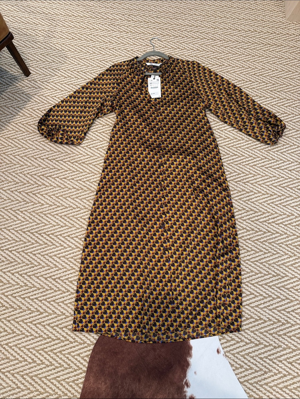 Stunning NWT ZARA Caftan Style Maxi Dress XS